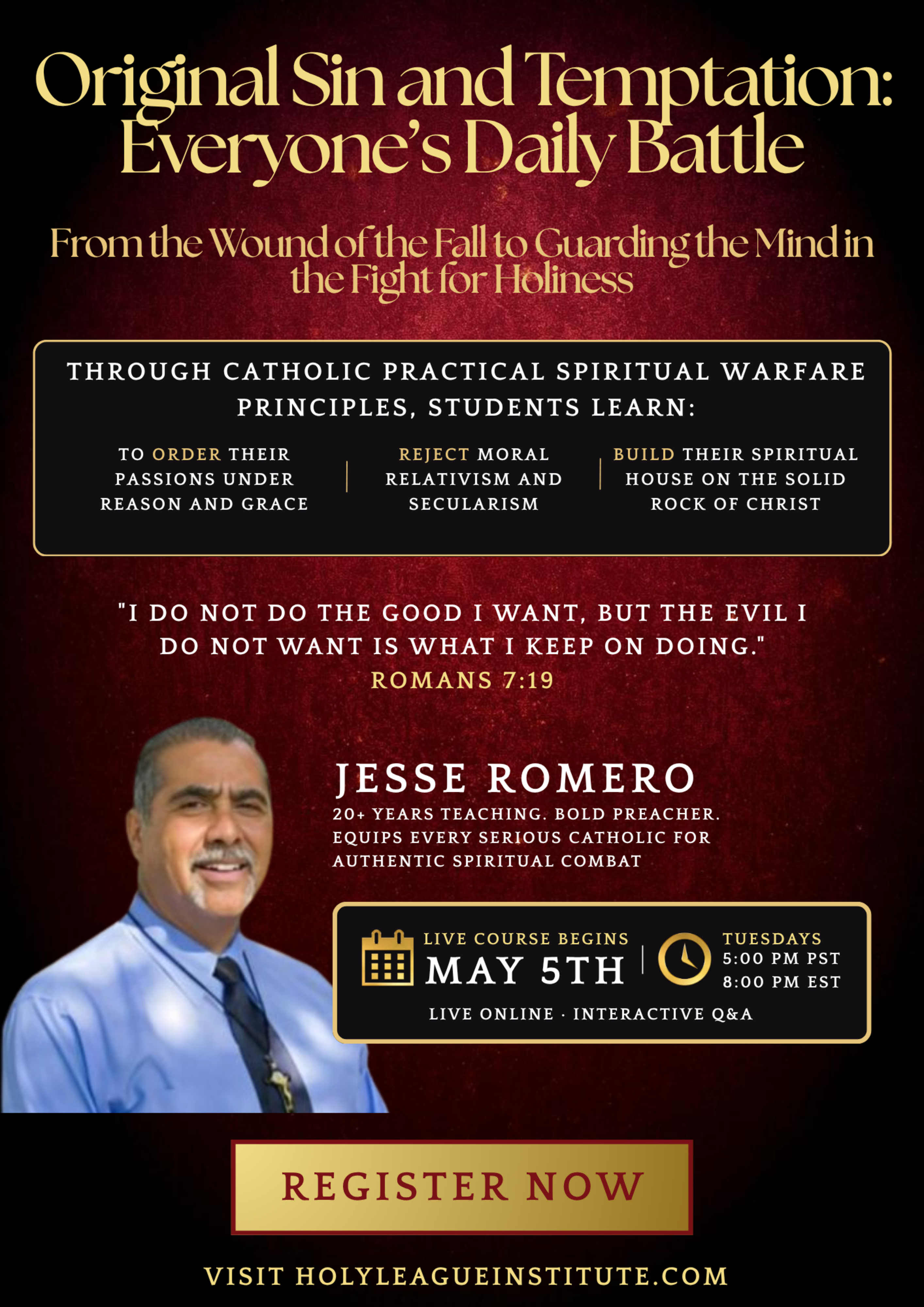 Jesse Romero - Online Class Holy League Institute