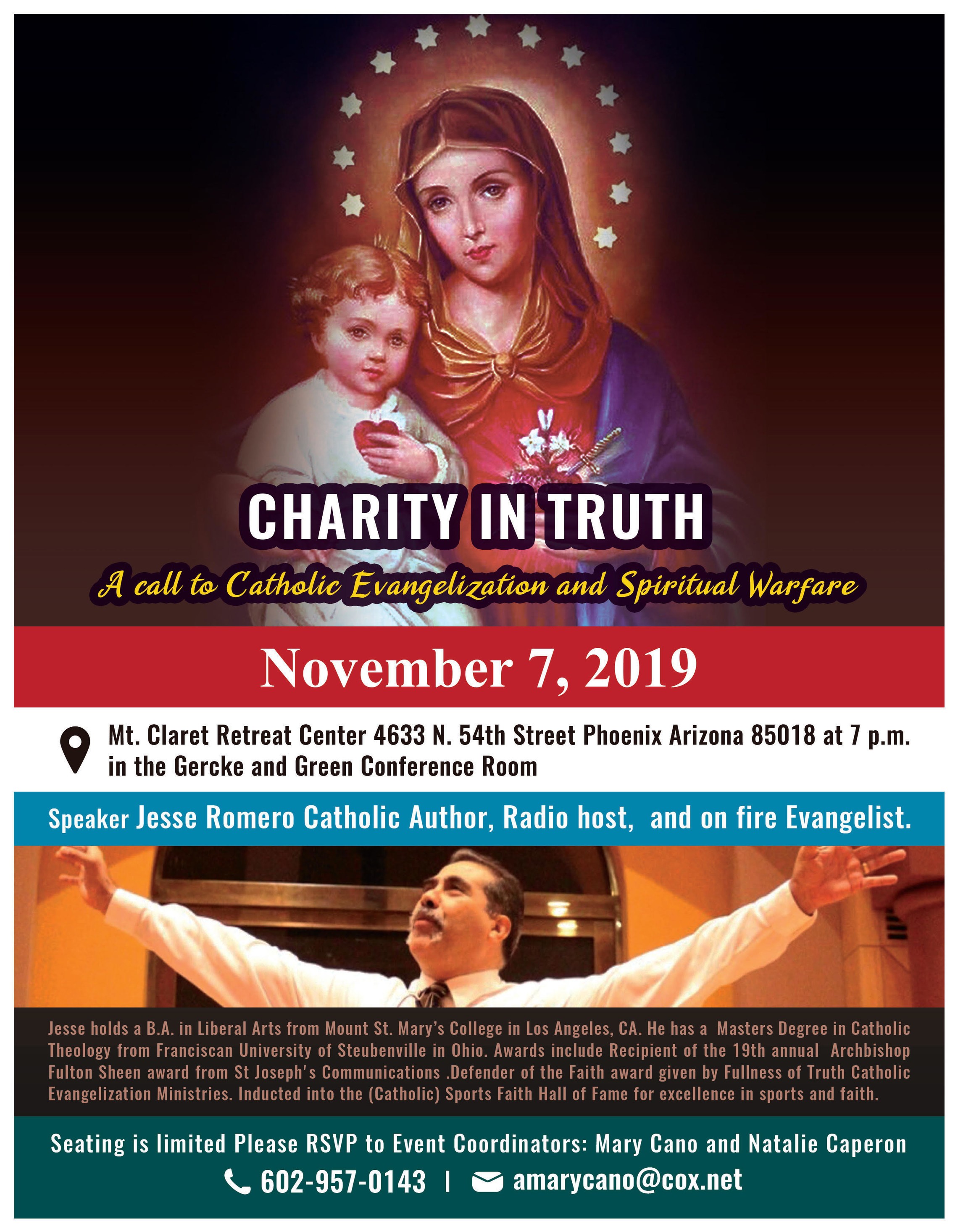 Flyer For Mt. Claret