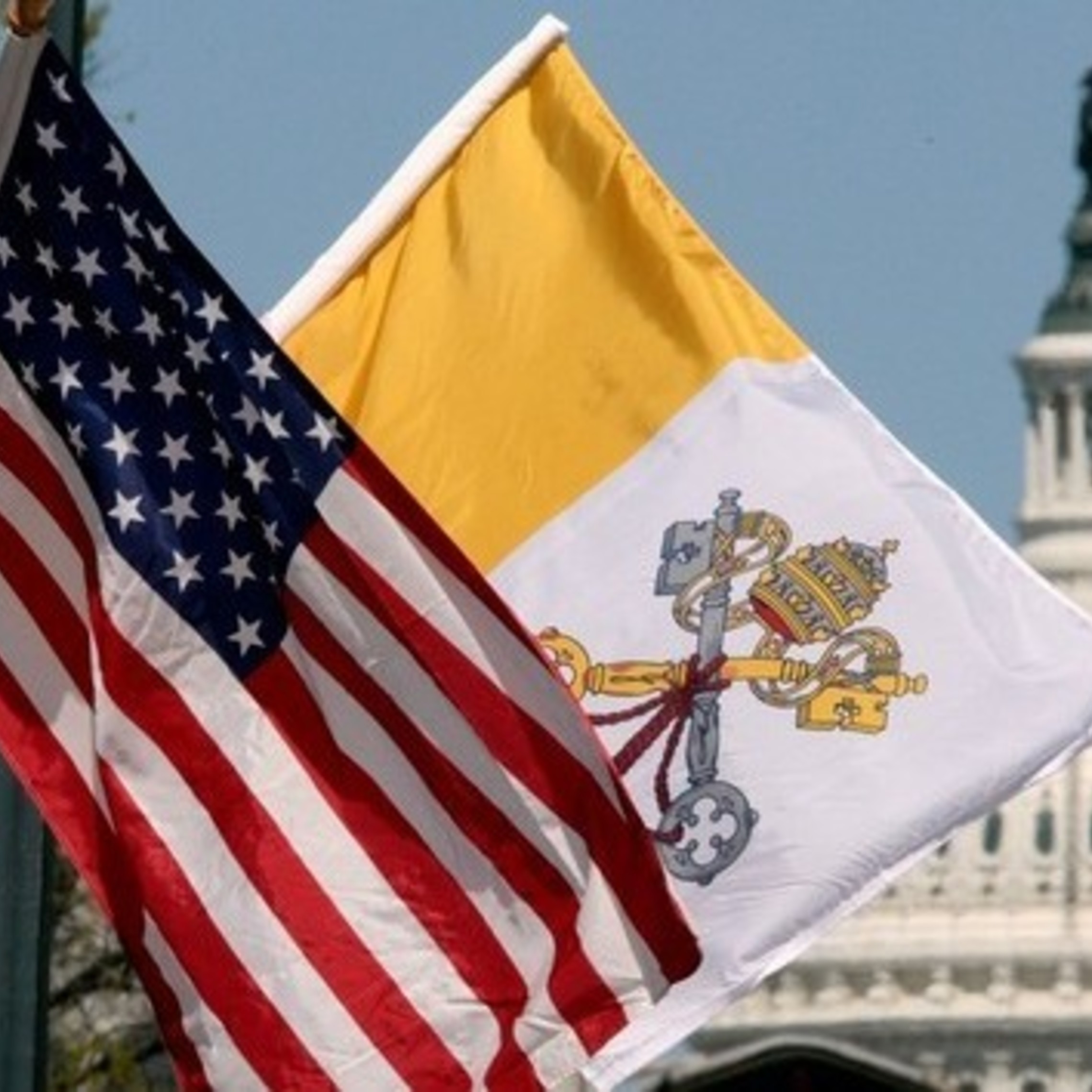 American Flag Vatican Flag 001