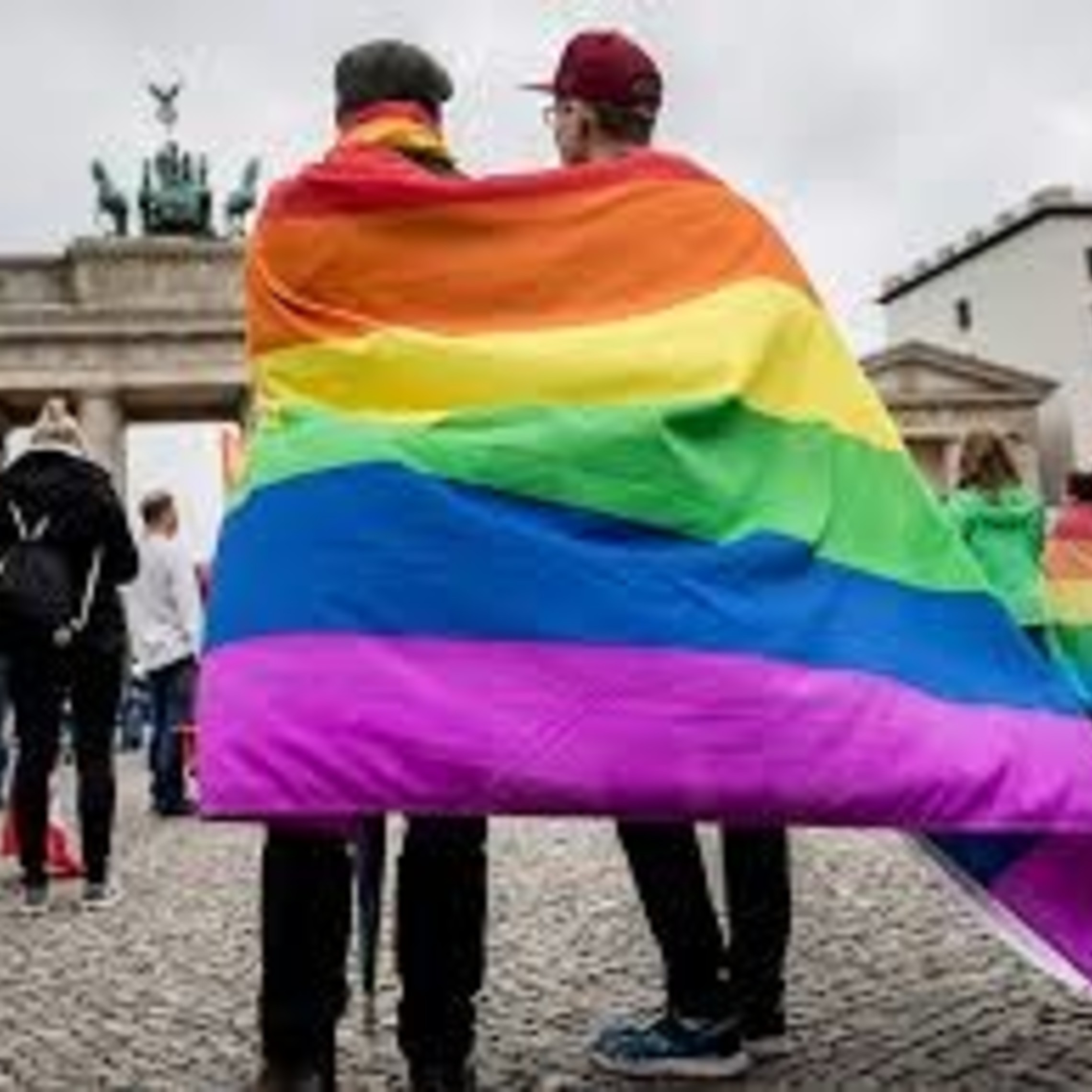 Homosexual Men With Flag