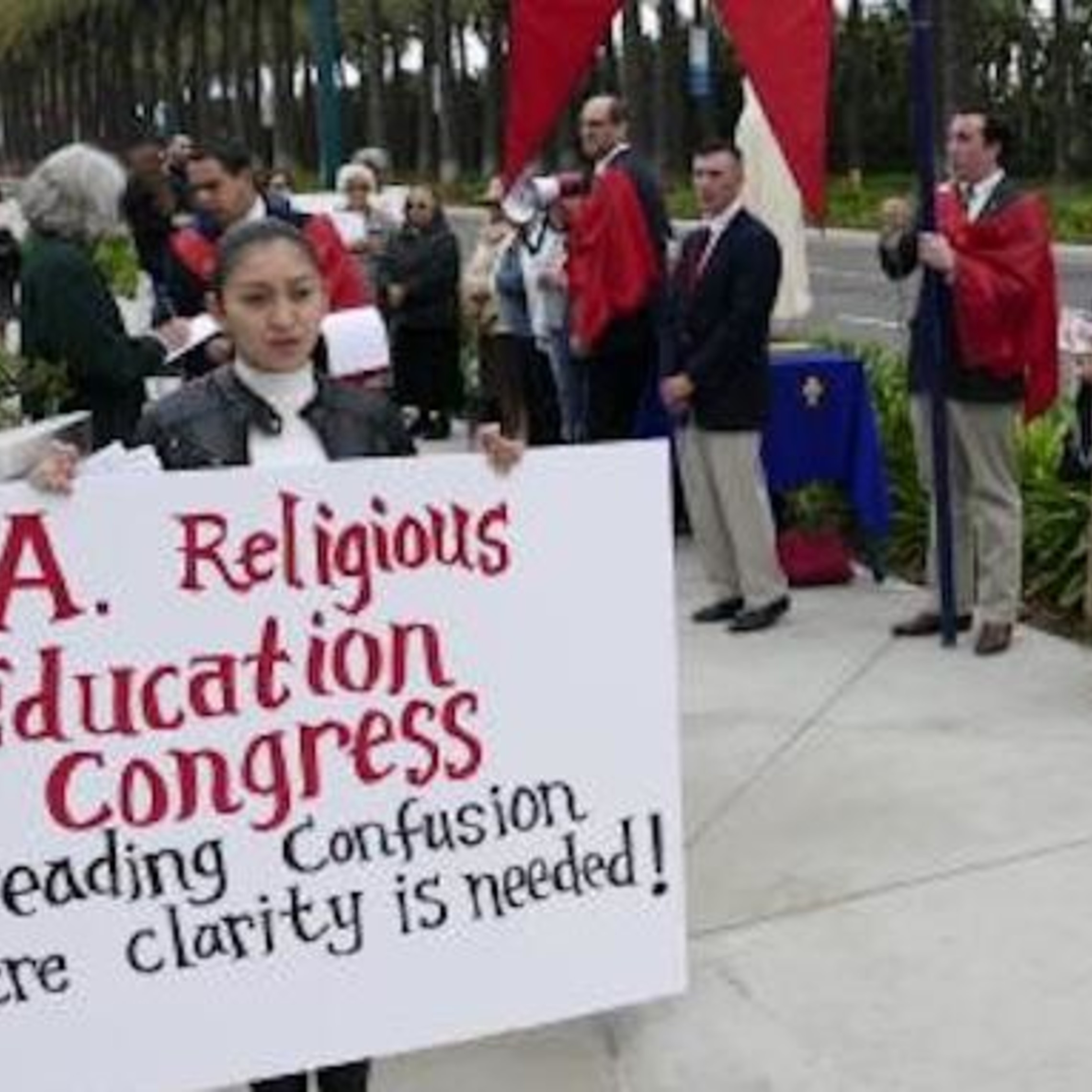 Los Angeles Religious Education Congress La Rec Tfp Protest 2019 2 645 363 75