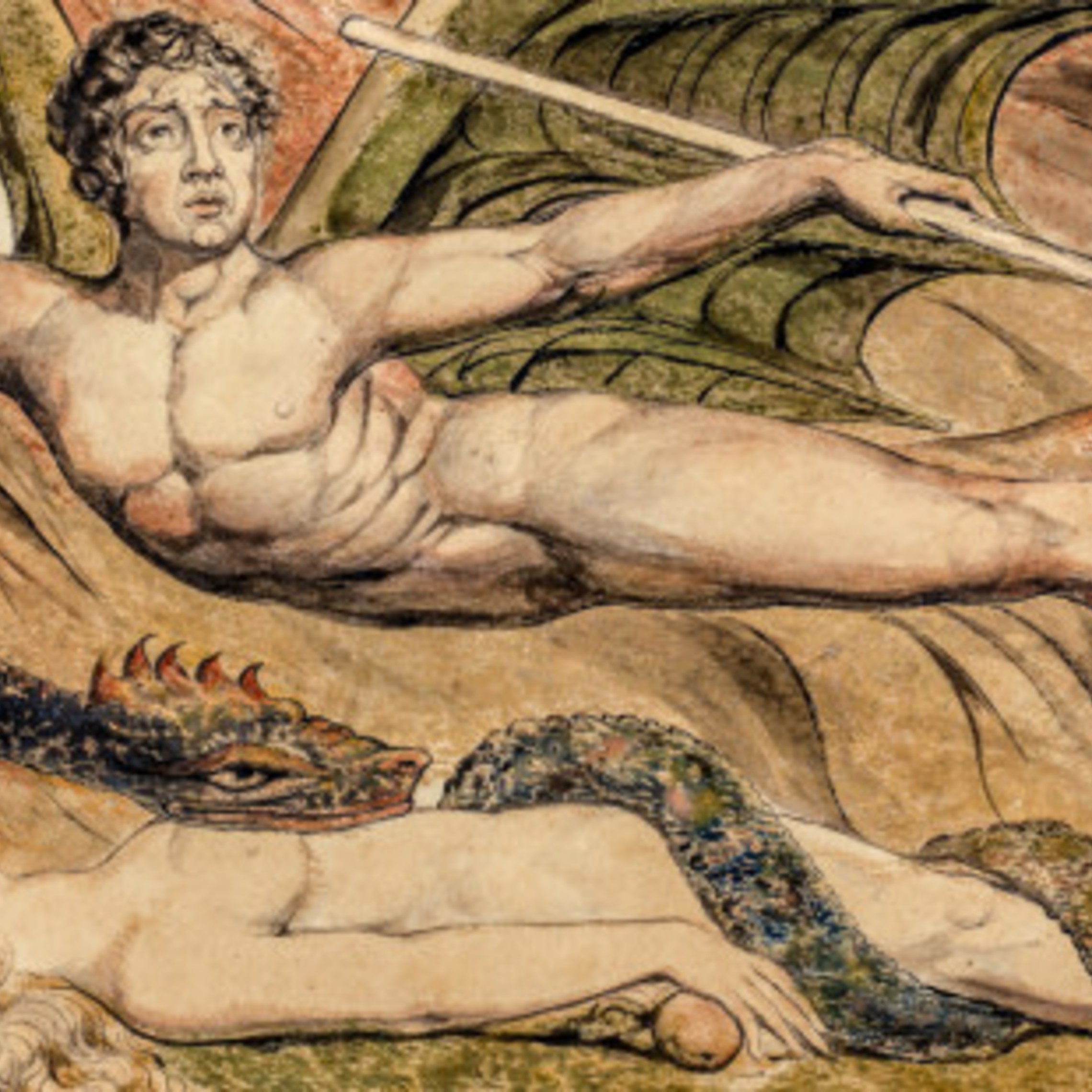 Web3 Satan Exorcist Priest Eve William Blake Public Domain