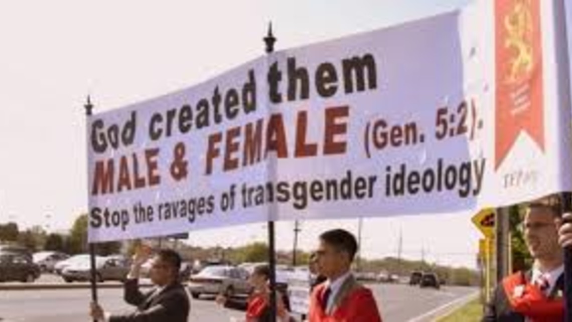 Anti Transgender Sign