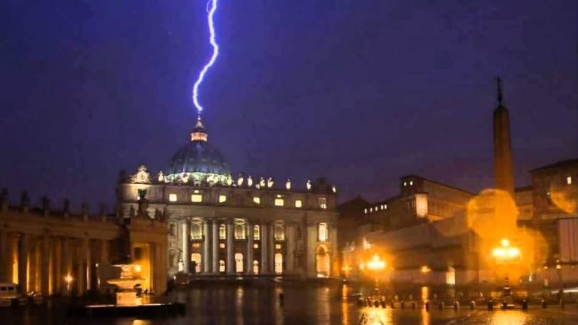 Lightening Strikes Vatican