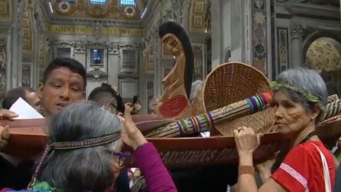 Pachamama In Saint Peters Basilica For Amazon Synod 810 500 75 S C1