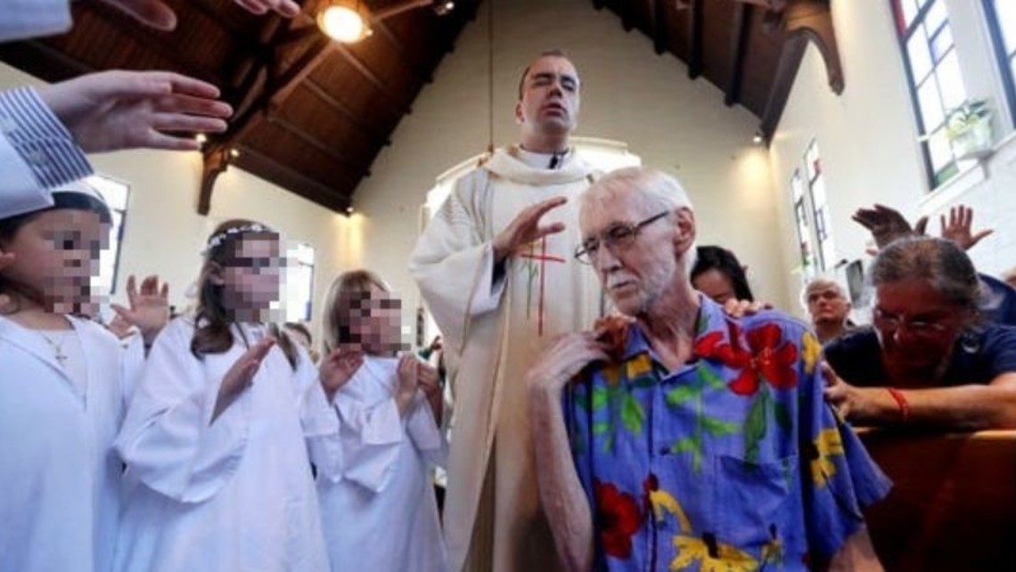 Priest Blesses Homo Man